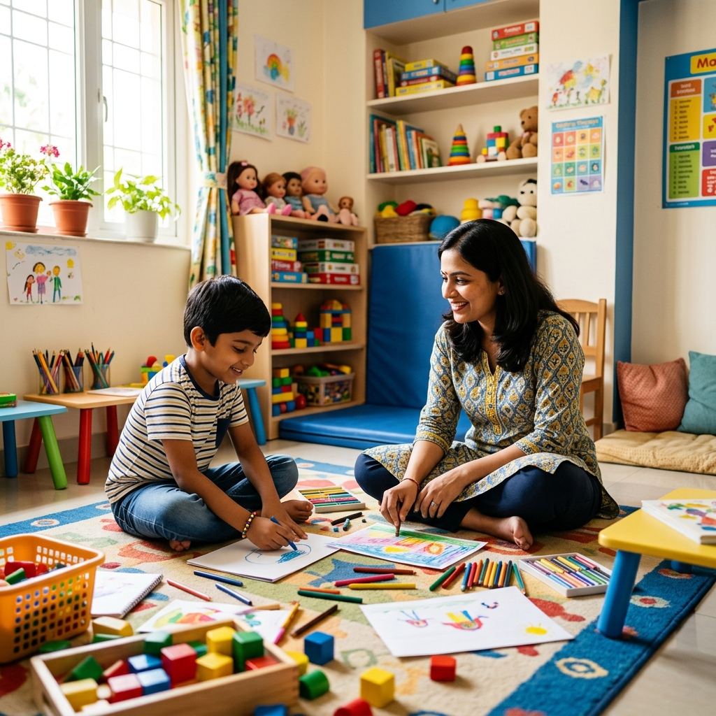 Children online therapy session